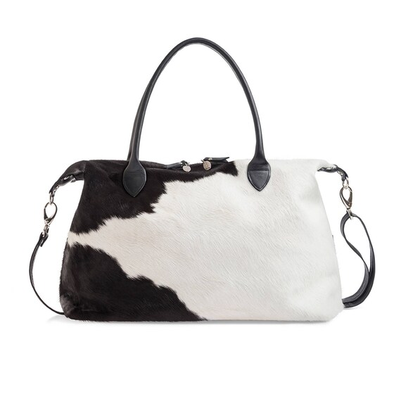 cowhide duffle bag