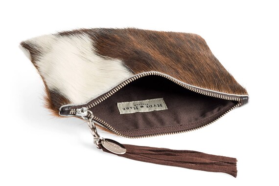 Cow Hide Clutch - Brown Cow Hide Clutch - Brown