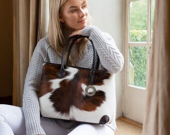 Cowhide Bags Cowhide Handbags the Foxley Handcrafted in