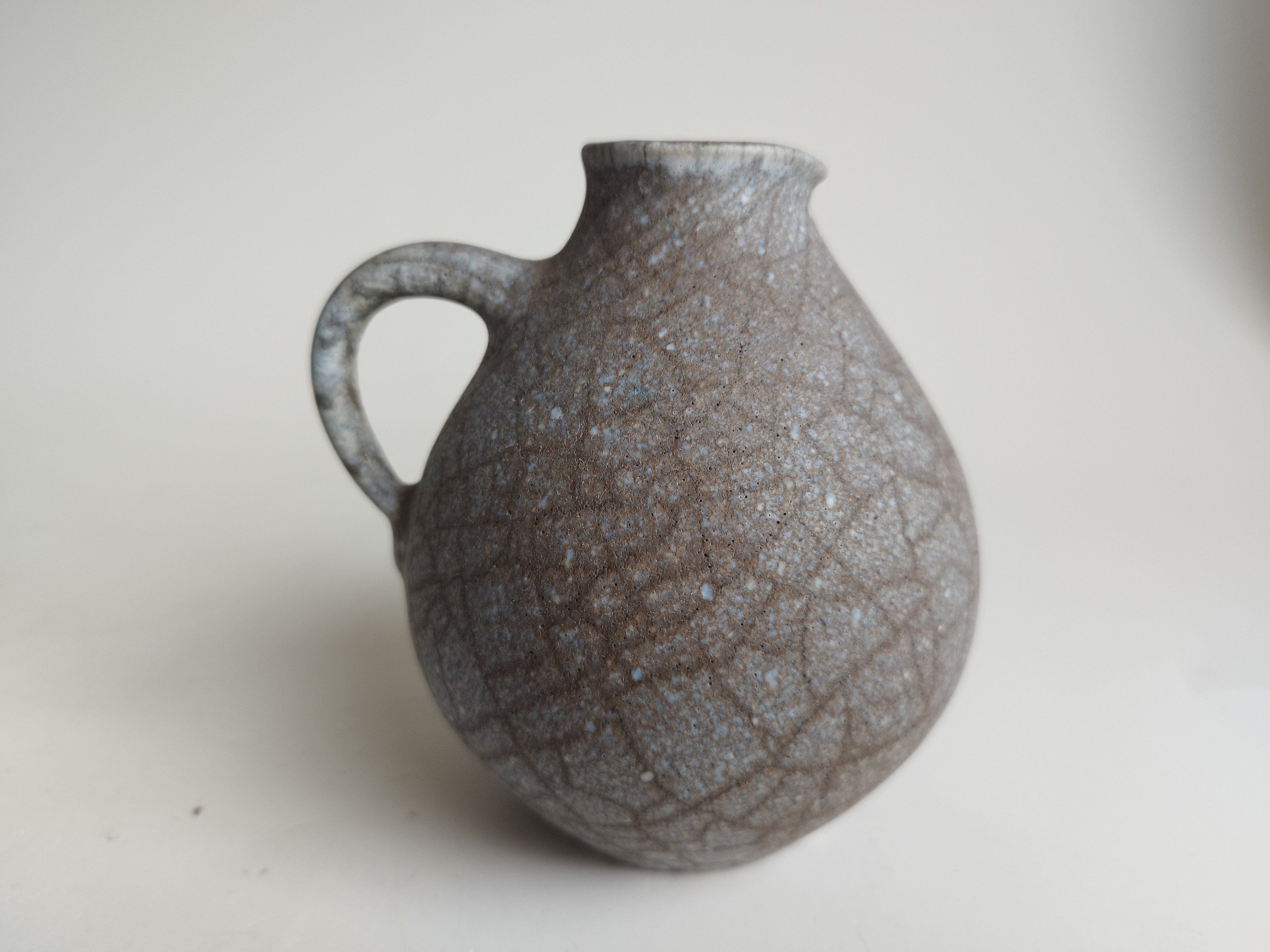 1960 年代のヴィンテージ ドイツ製陶器製水差し花瓶、NK サイン入り