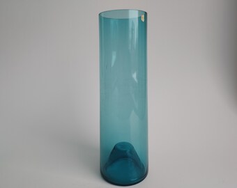 Swedish EKENAS Glass vase, vintage 1960s Scandinavian glass