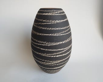 SCHEURICH Vase 209-18, Fat Lava, Vintage 1970s West German Pottery