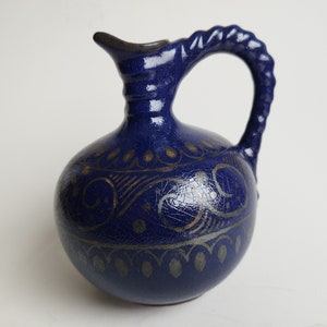 Vintage 1960s West German pottery jug vase