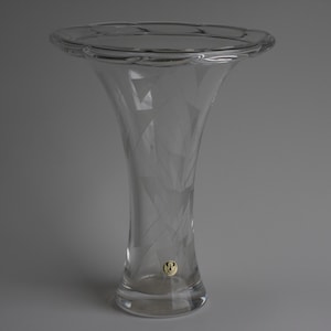 Vintage 1980s German crystal glass PEIL PUTZLER vase