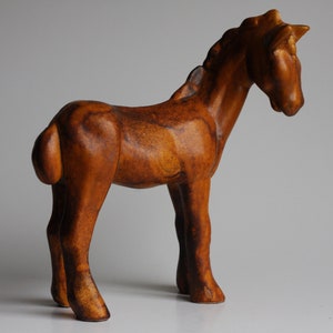 Kurt Tschorner horse / foal sculpture, RUSCHA Kearmik horse, 1960s Vintage German pottery