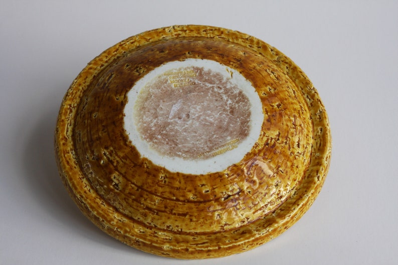 Mid Century Modern GUNNAR NYLUND for RORSTRAND Chamotte Bowl Plate Scandinavian Pottery