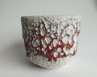 Silberdistel Keramik fat lava planter, vintage 1960s West German Pottery