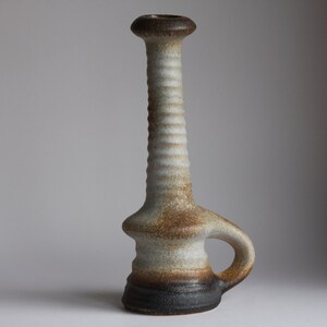 Mid Century 1960s MARIUS van VOERDEN Vest Keramiek tall 14&quot; vase, Dutch pottery