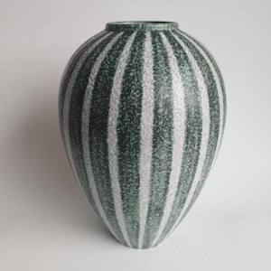Keramik RUSCHA large vase &#39;Zebra&#39;, Kurt Tschörner and Cilli Wörsdörfer, Vintage 1960s German Pottery