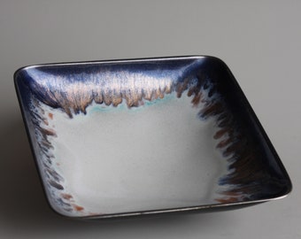 Mid Century German FISCHLAND copper plated stainless steel enameled bowl, 1960s