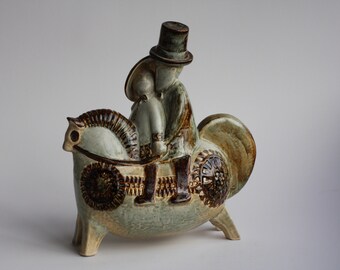 Joseph Simon Horse Sculpture Lovers, Soholm Keramik, Vintage
