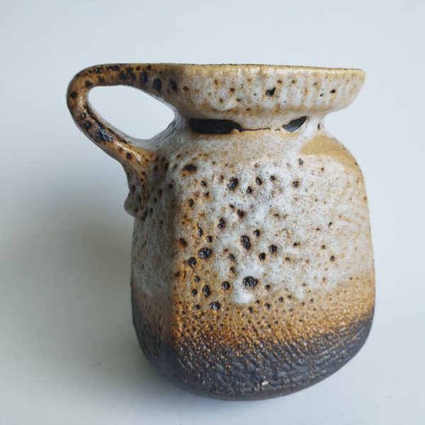 Keramik JASBA vase N315 13 18, lava glaze, Vintage 1960s German Pottery