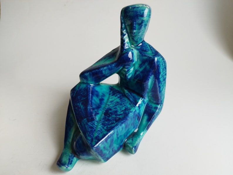 Bay Keramik Bodo Mans Modernist Sculpture, Cubist Design, Mid Century ...