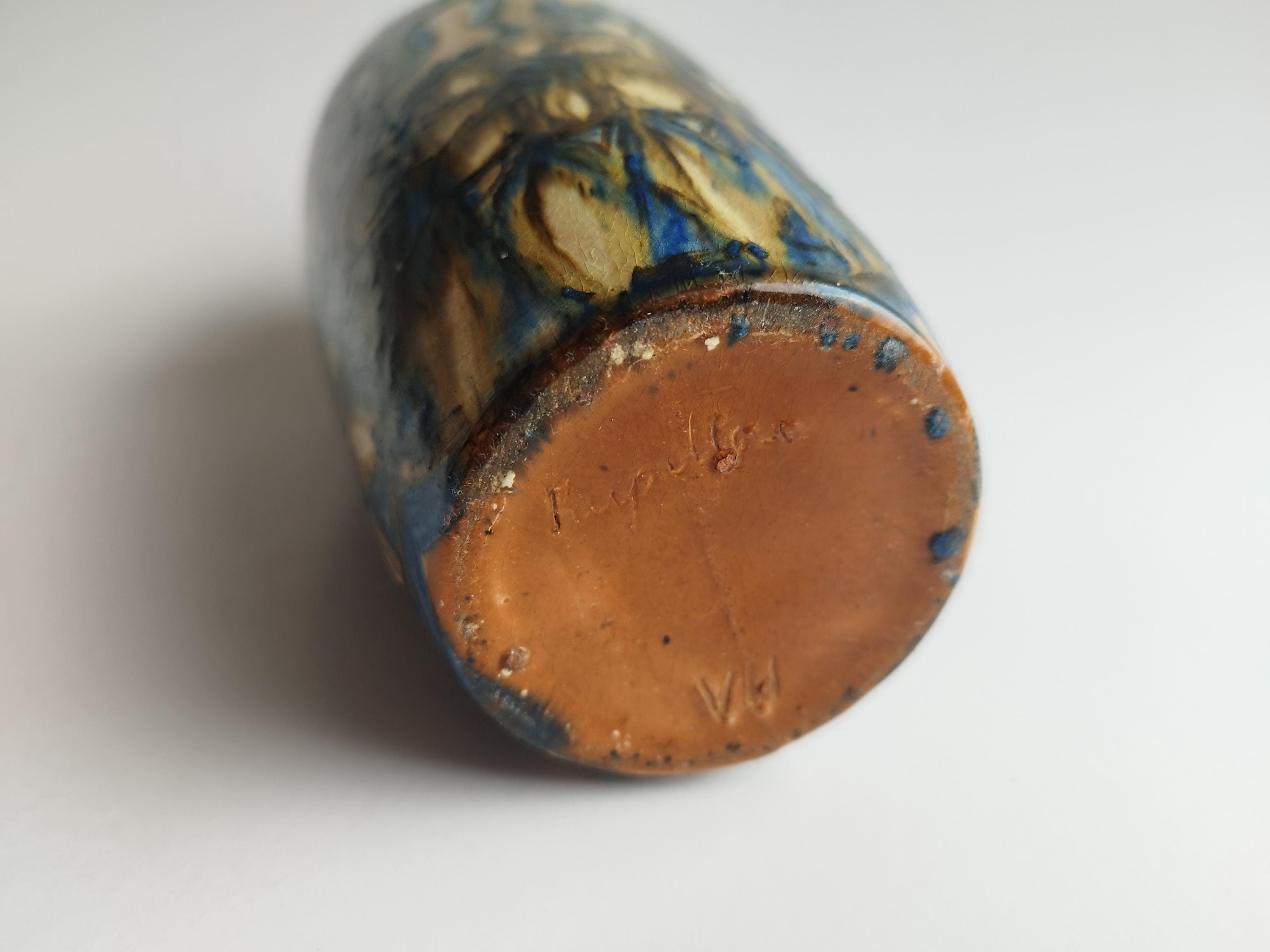 Kupittaa、Kupittaan Savi 花瓶、アンティーク フィンランド陶器