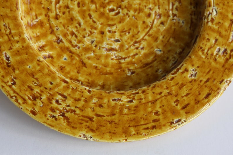 Mid Century Modern GUNNAR NYLUND for RORSTRAND Chamotte Bowl Plate Scandinavian Pottery