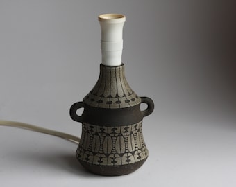 Mid Century 1960s Ulla Winblad Alingsas Keramik Table Lamp, Scandinavian Pottery