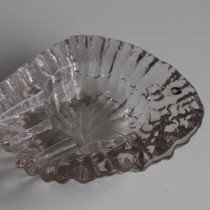 Vintage 1970s Swedish glass PUKEBERG ashtray