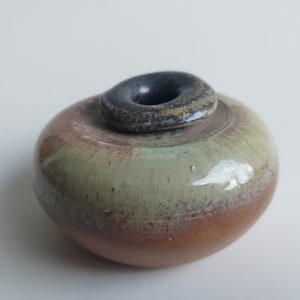 Vintage 1960s German Studio Pottery free form vase, modernist design