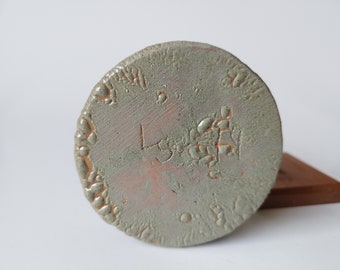 ヴィンテージ ドイツ スタジオ 陶器 手作り花瓶、フリーフォーム、LS