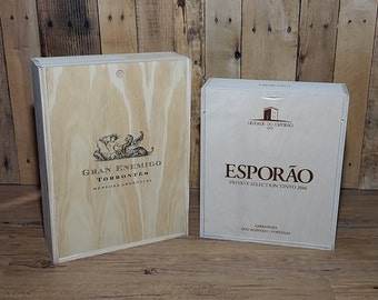 Wine Crates with Lids : Gran Enemigo Torrontes Mendoza Argentina; Esporao Private Selection Tinto