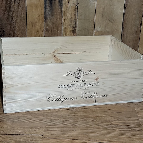 Large Italian Wine Crate - Famiglia Castellani Collezione Collesano