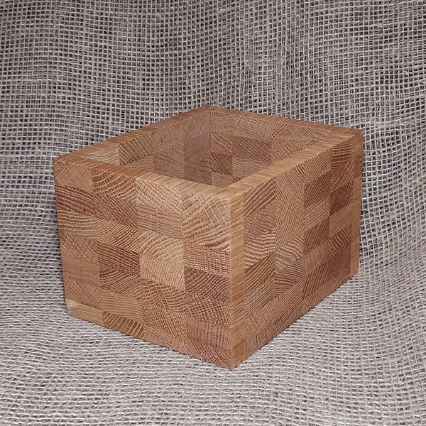 6 x 5 x 4"  White Oak Box Made from Reclaimed Oak Flooring