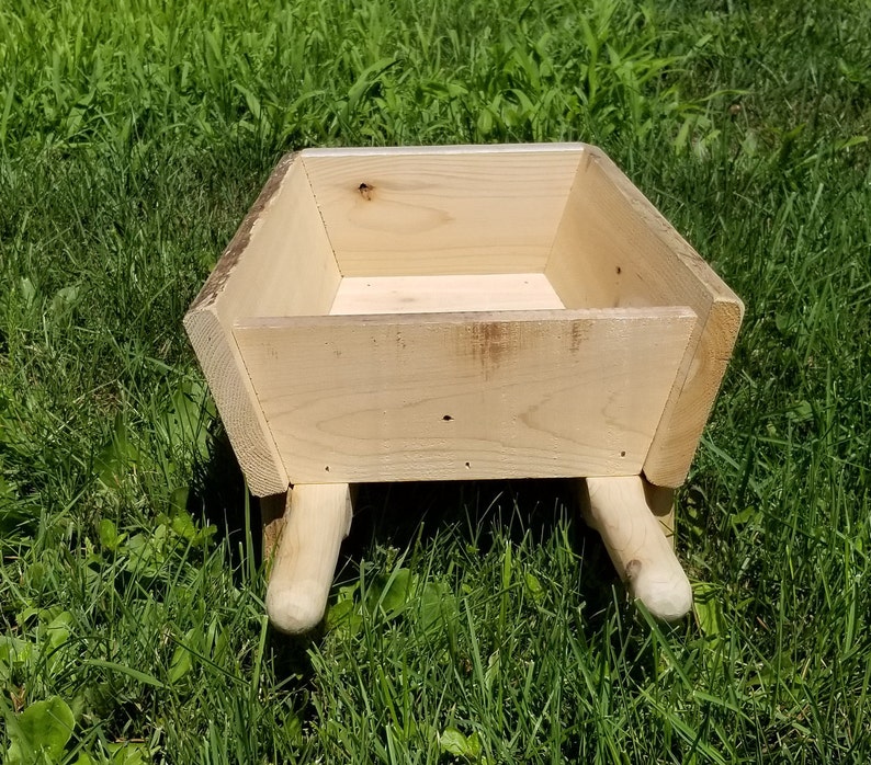 Reclaimed Cedar Wheelbarrow Planter Box Wooden Planter Flower - Etsy