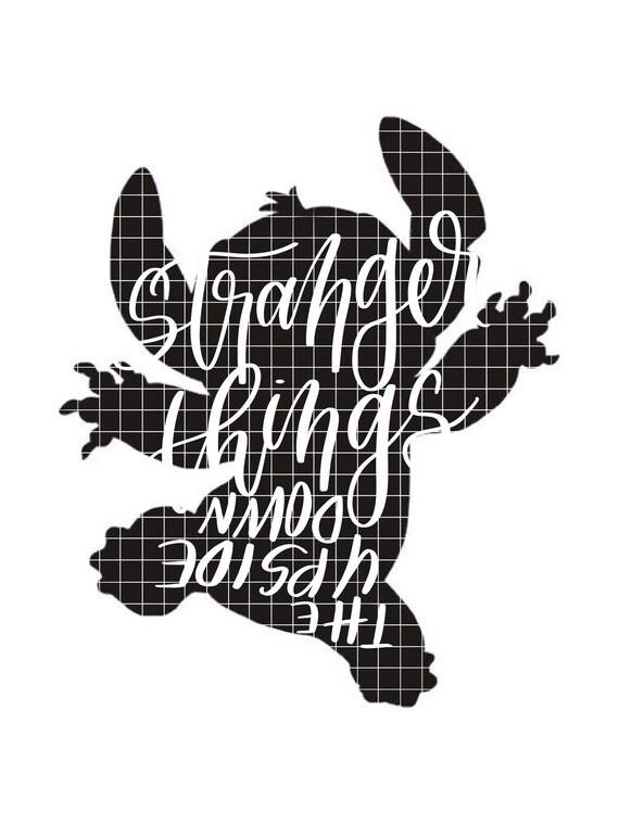 Stitch Stranger Things Svg Etsy