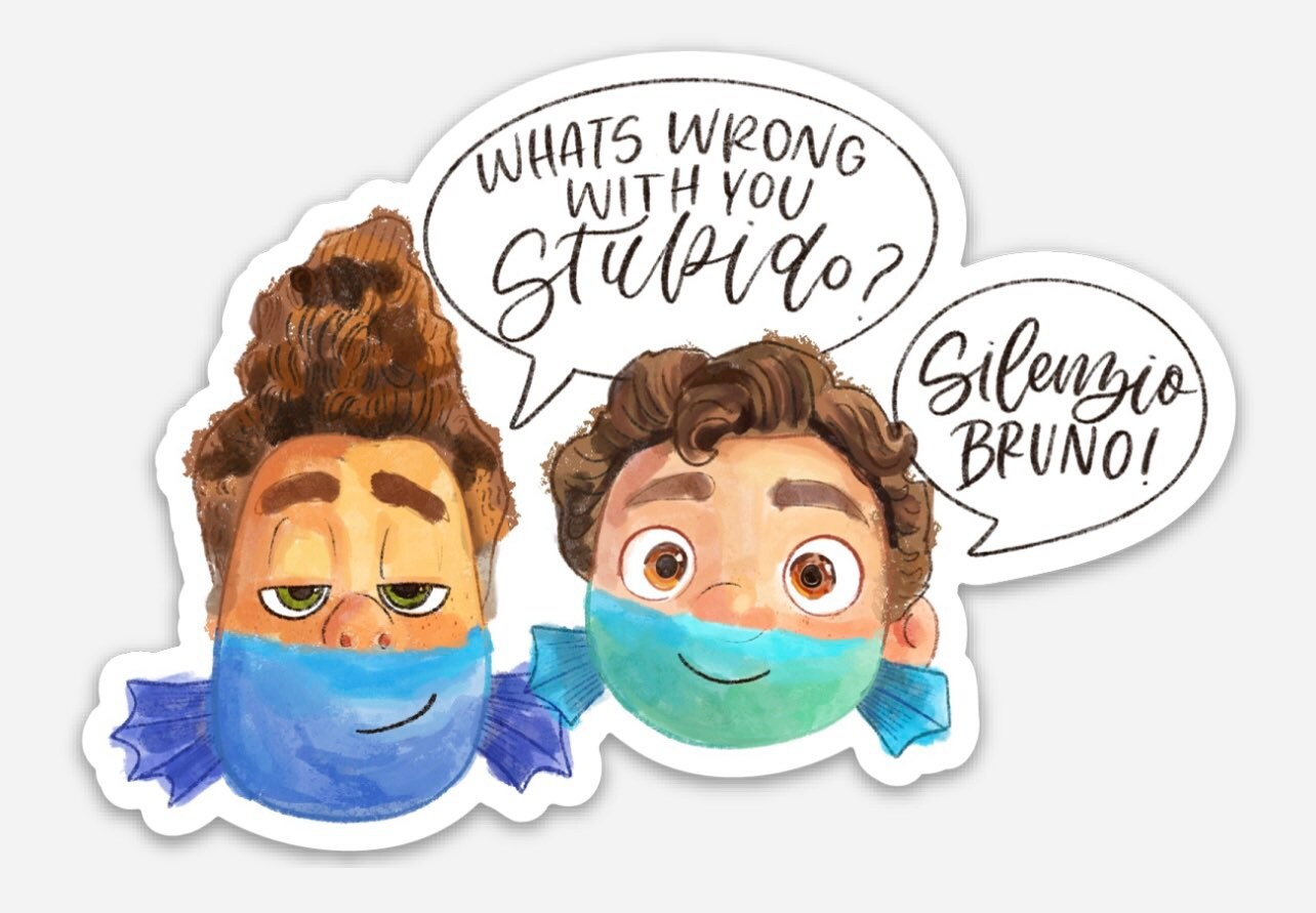 Luca & alberto die cut sticker