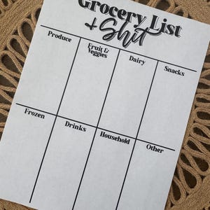 digital download grocery list