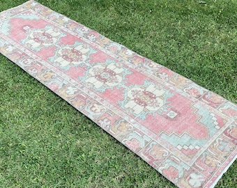 Vintage Runner Rug, Turkse Runner Rug, Gang Rugs, Keuken Rug Runner, Antieke Rug Runner, Handgemaakte Rug Runner, 2'62x9'32 Rug Runners