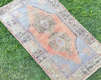 Turkish Rug, Vintage Turkish Rug, Oushak Rug, Turkish Oushak Rug, Hand Knotted Turkish Rug, Home Decor Rug, Turkish Carpet, 3'9”x6'6” ft