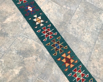 Turkish Rug Tablecloth Japanese Decor Kilim Runner Rustic Etsy