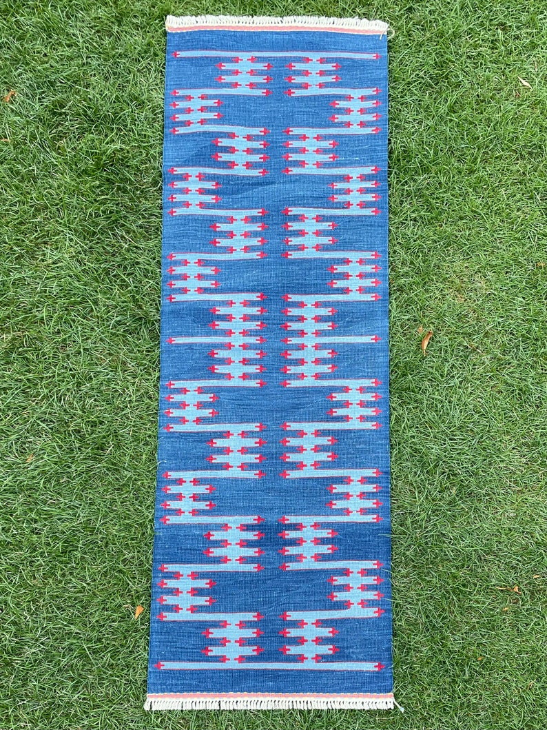 Vintage Rug, Rug Runner, Kilim Runner, Turkish Runner, Oushak Rug Runner, Vintage Runner Rug, Rug Runner Kilim, Runners, 2'1”x6’5” ft image 3