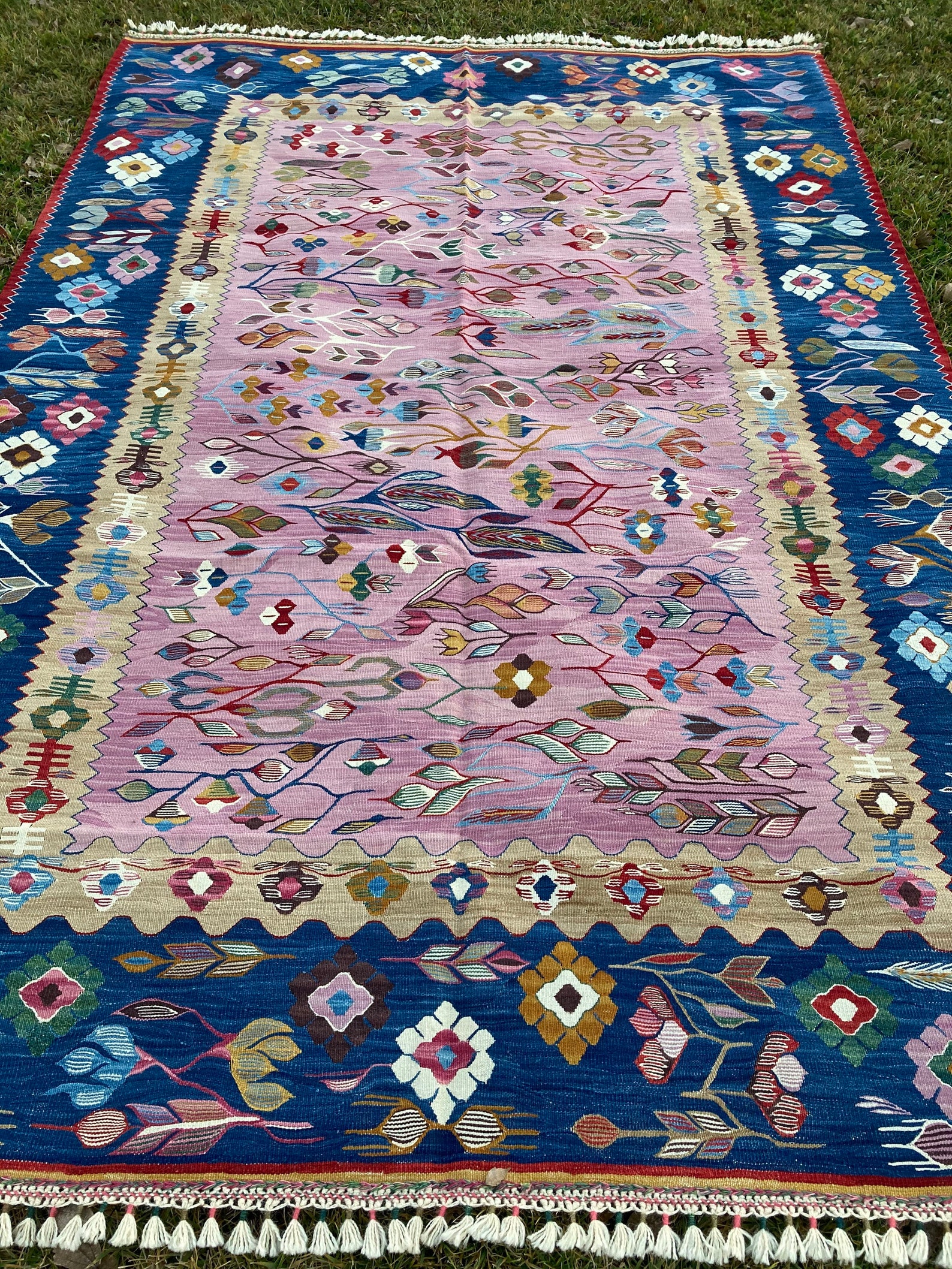 Vintage Pink Rug Turkish Pink Rug Pink Rug Oushak Rug Etsy