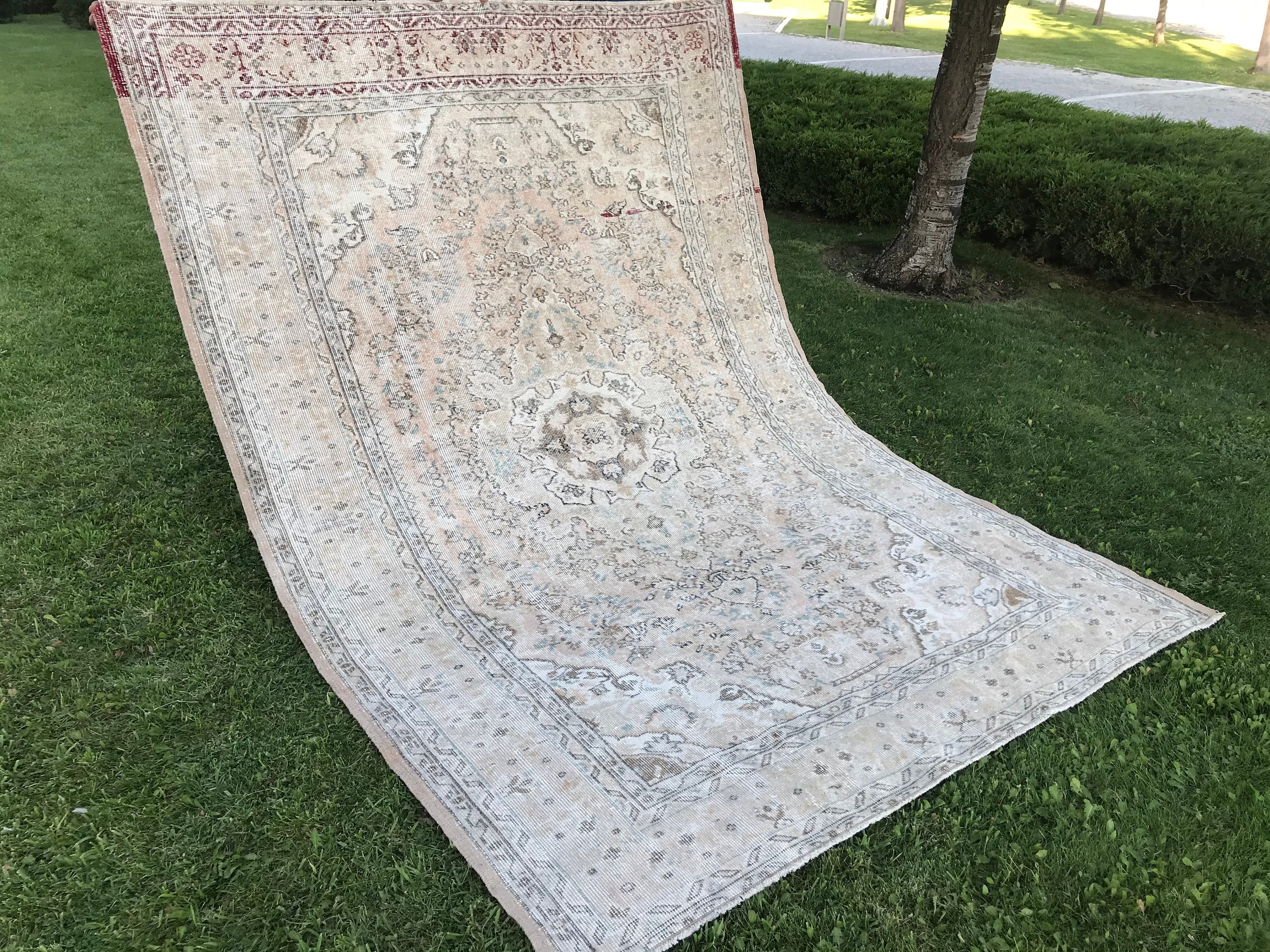 Vintage Large Rug, Big Area Rug, Oversize Turkish Rug, Oushak Rug, Rugs ...