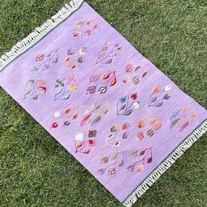 Decoración de granja, Alfombra contemporánea, Alfombra lavable, Alfombra Kilim, Alfombras Boho, Alfombra de dormitorio, Alfombra de Marruecos, Alfombra hecha a mano, Alfombra Kilim turca, 3&#39;3 x 5&#39;