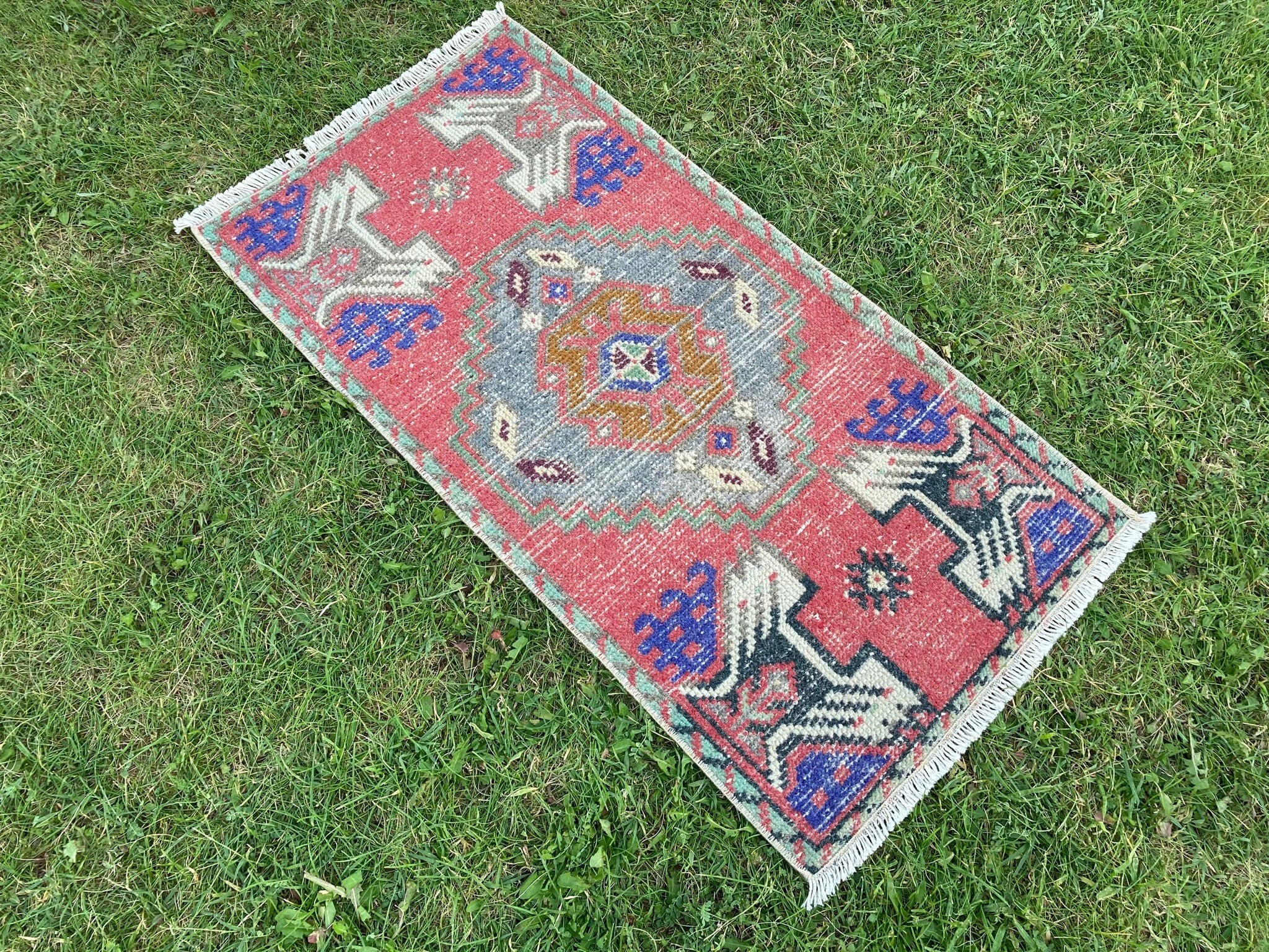Door Mat Rug Small Rug Organic and Natural Rug Vintage Rug Etsy