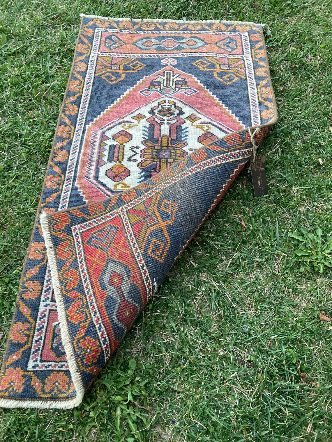 Vintage Small Rug Handwoven Rug Table Rug Oushak Rug Etsy