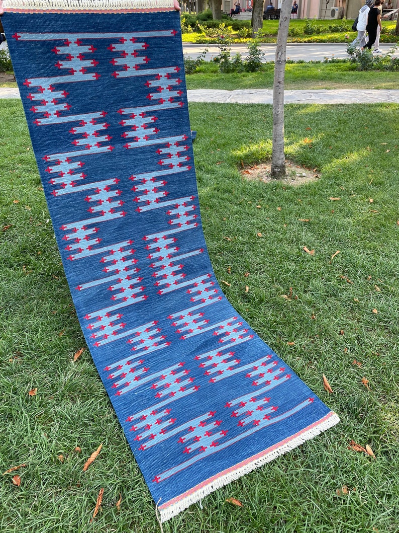 Vintage Rug, Rug Runner, Kilim Runner, Turkish Runner, Oushak Rug Runner, Vintage Runner Rug, Rug Runner Kilim, Runners, 2'1”x6’5” ft image 5