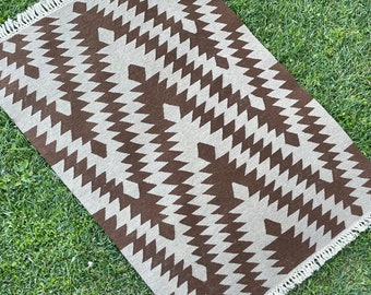 Navajo Teppich, Navajo Teppich, Natürlicher Wollteppich, Navajo KelimTeppich, Navajo Teppich, Mid Century Navajo Teppich, Navajo Bürodekoration, 15 x 100"