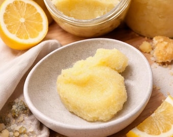 Lemon Poipund Cake Marshmallow Fluff Scrub