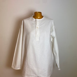 Camisa estilo Henley francesa vintage