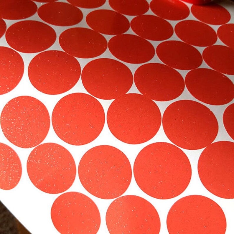 Glitter sparkly polka dot vinyl decals/stickers for your wall Etsy