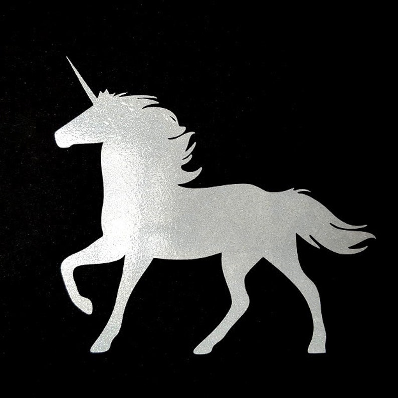 Glitter Unicorn Decal/sticker for Your Wall Door Car Etsy