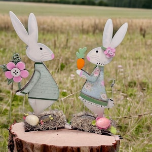 Bunny wood cutouts