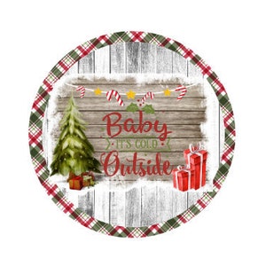 Christmas wreath sign, wreath attachment, Holiday decor, Wooden rail sign,