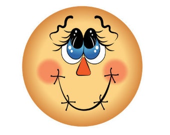 Scarecrow face for wreath centers, Wreath attachment, Wreath sign, metal sign, Fall decor,