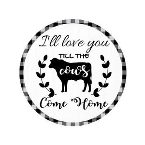 Farmhouse wreath sign, wreath attachment, Cow farmhouse, Valentines day, Wooden rail sign