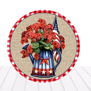 Wreath sign, Patriotic sign, Red white and blue, Independance day, 4th of July decor,